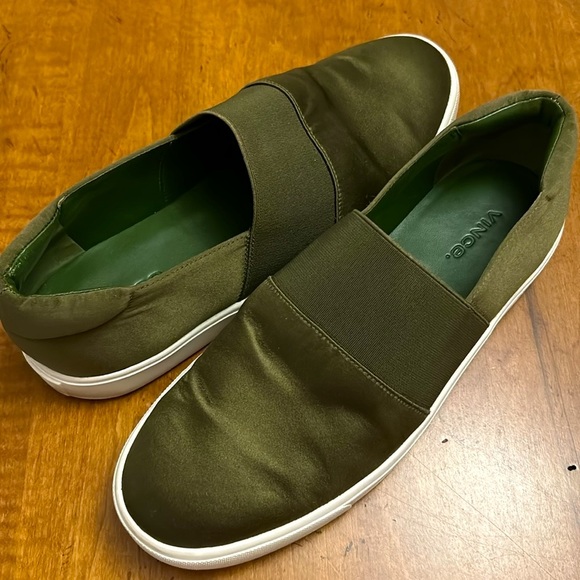 Vince Corbin Satin Slip-on Loafers, Size 38.5/8. - Picture 9 of 9